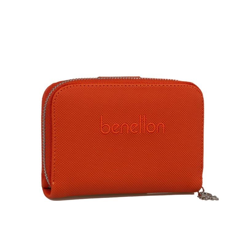 Benetton Turuncu  Nano Orta Boy Kadın Cüzdan BNT 1303