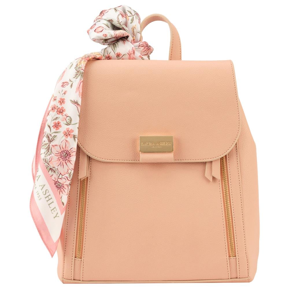 Laura Ashley Pembe  Büyük Boy Kadın Şal Detaylı Sırt Çantası