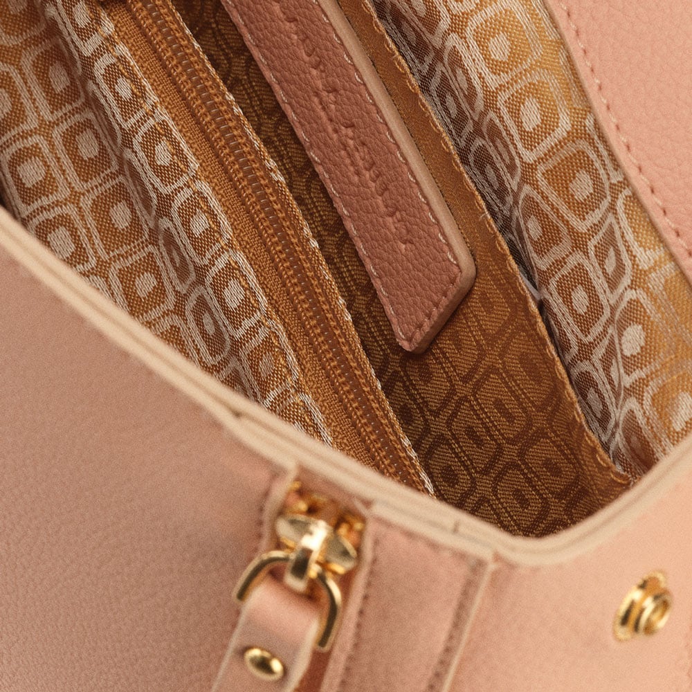 Laura Ashley Pembe  Büyük Boy Kadın Şal Detaylı Sırt Çantası