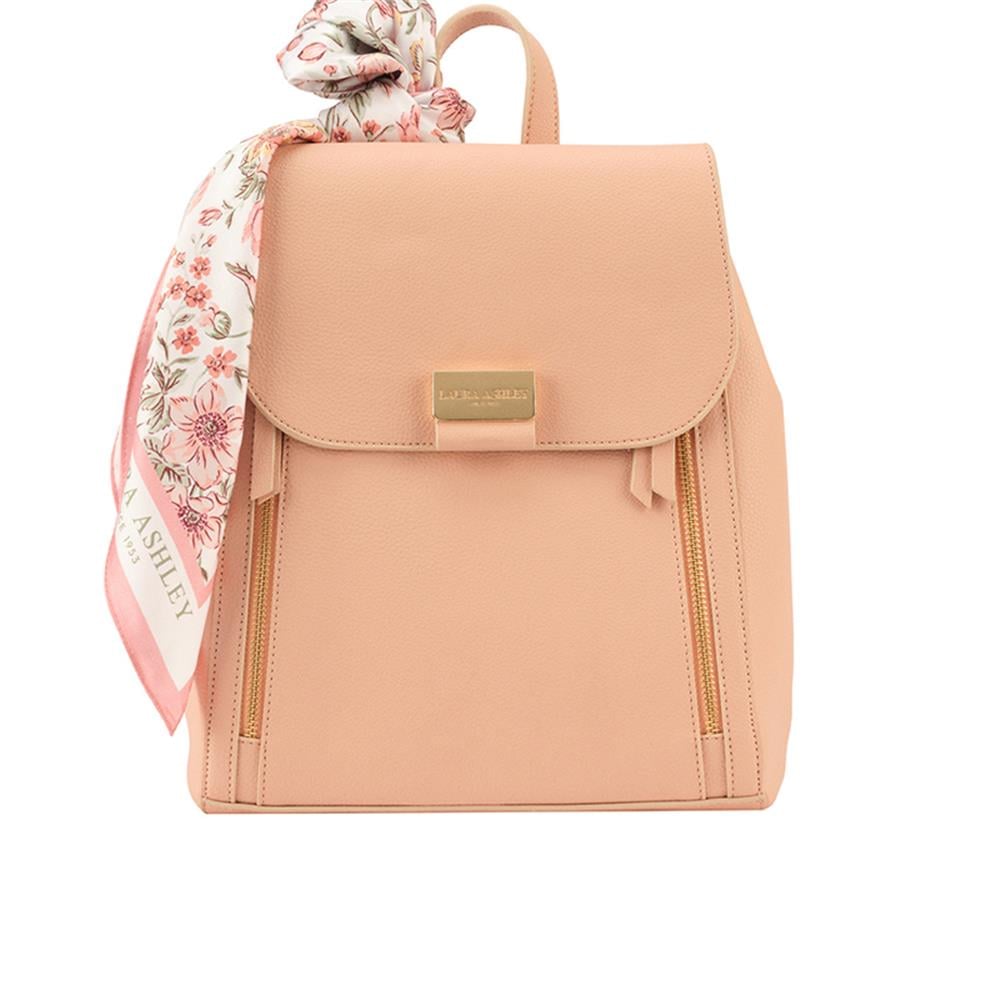 Laura Ashley Pembe  Büyük Boy Kadın Şal Detaylı Sırt Çantası
