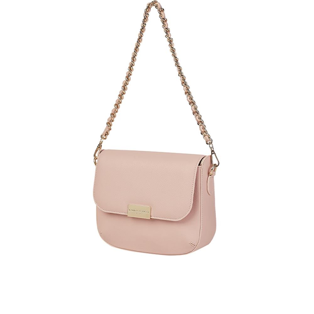 Laura Ashley Pembe  Zincir Askı İşlemeli Kadın Çapraz Çanta