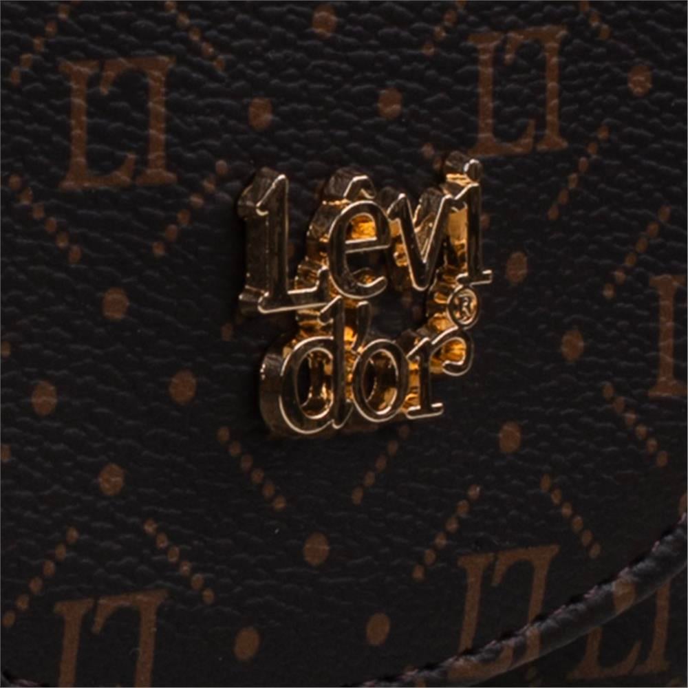 Levidor Kahverengi  Küçük Boy Monogram Kadın Cüzdan
