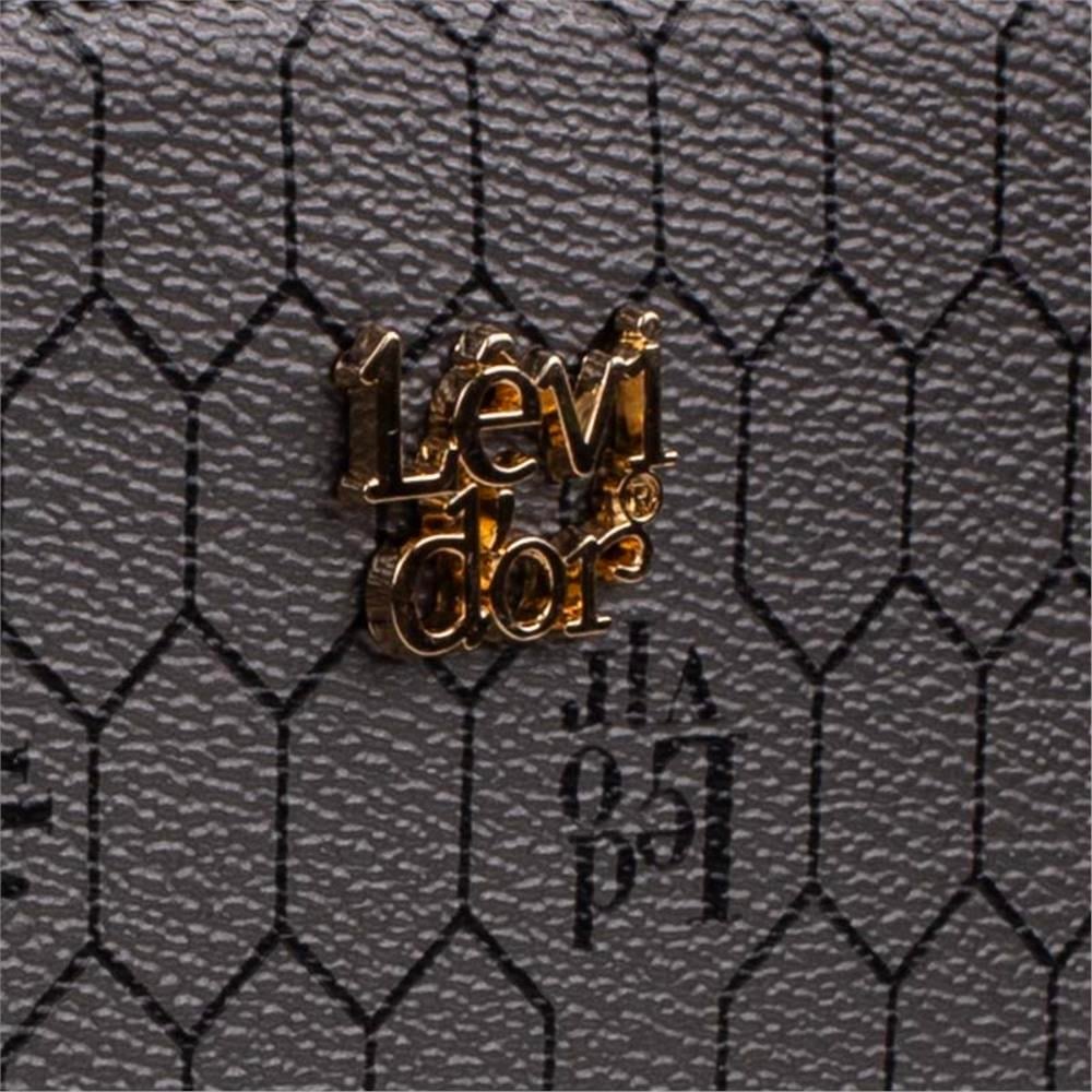 Levidor Platin  İnce Monogram Baskı Kadın Cüzdan