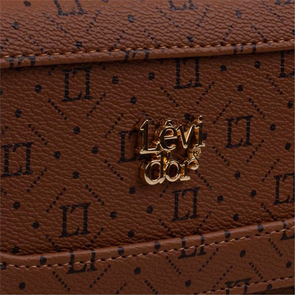 Levidor Taba  Geniş Boy Kadın Monogram Cüzdan