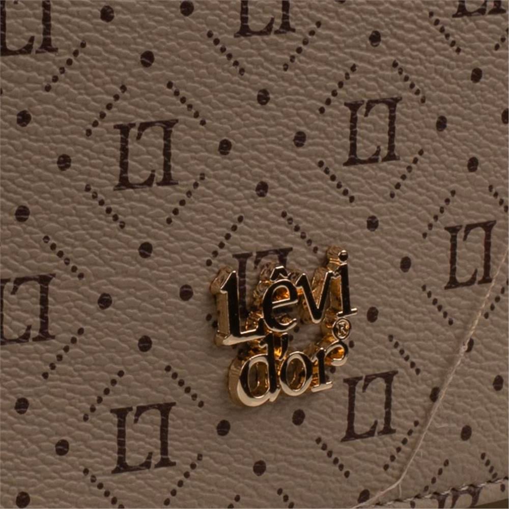 Levidor Vizon  Geniş Boy Monogram Baskı Kadın Cüzdan