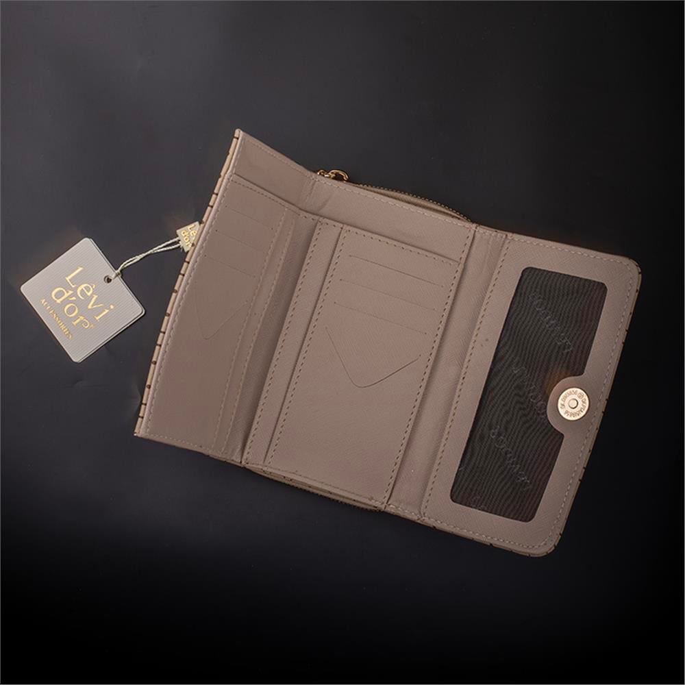 Levidor Vizon  Geniş Boy Monogram Baskı Kadın Cüzdan