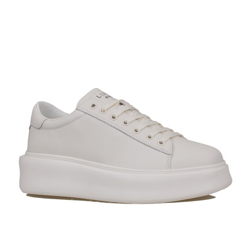 Lufian Beyaz  Gage Erkek Deri Sneaker Ayakkabı