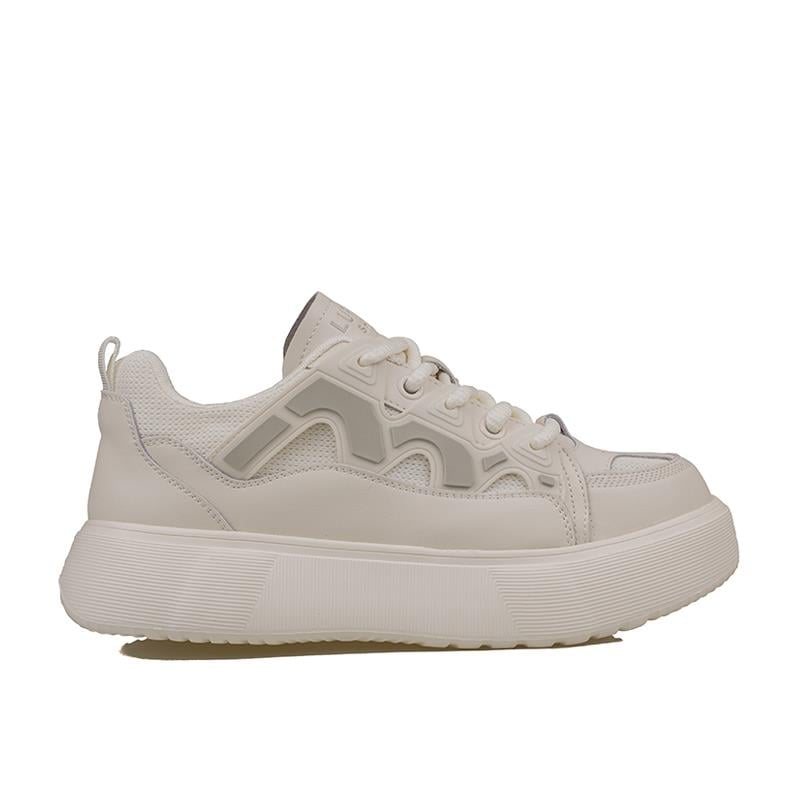 Lufian Beyaz  Jake Erkek Deri Sneaker