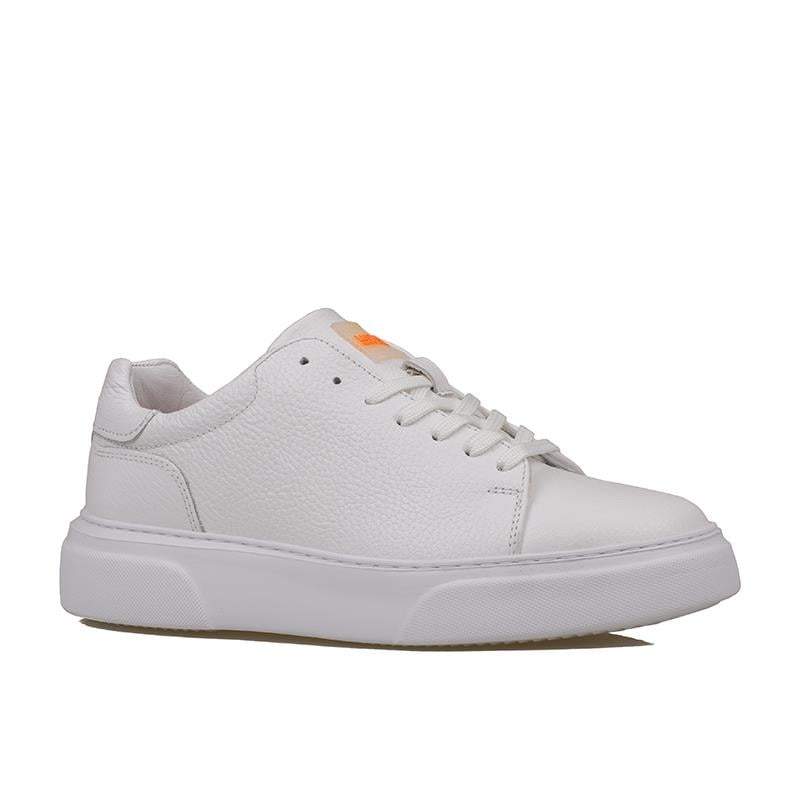 Lufian Beyaz  Tommy Erkek Deri Sneaker