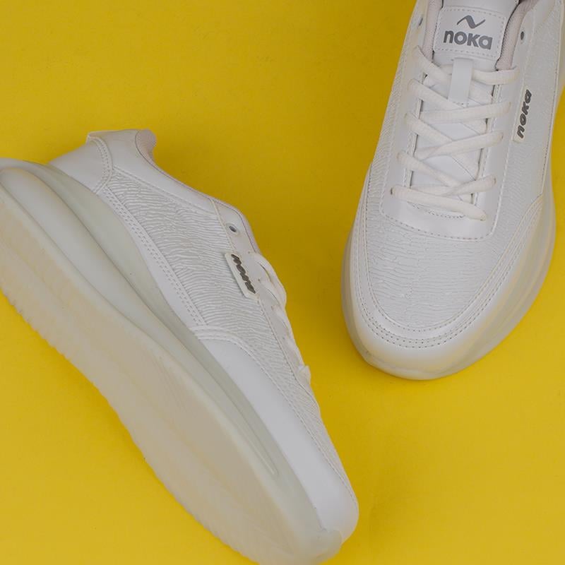 M2S Beyaz  Want Erkek Havalı Taban Sneaker