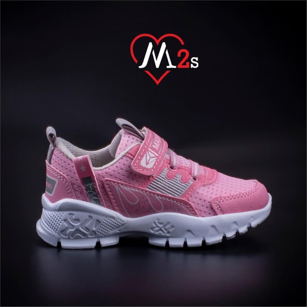 M2S Pembe Çocuk Cırtlı Spor Ayakkabı
