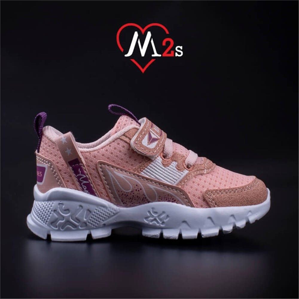 M2S Pudra Çocuk Cırtlı Spor Ayakkabı