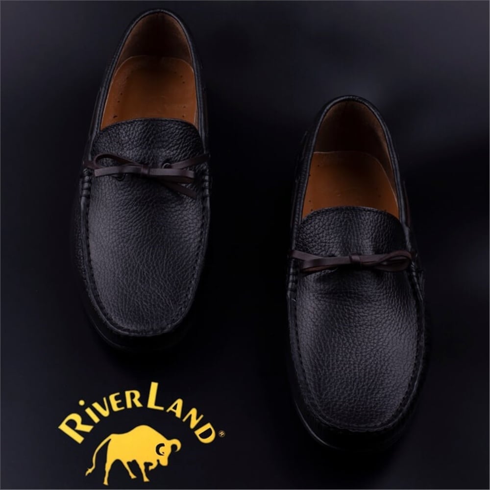 M2S Siyah Erkek Hakiki Deri Loafer Ayakkabı
