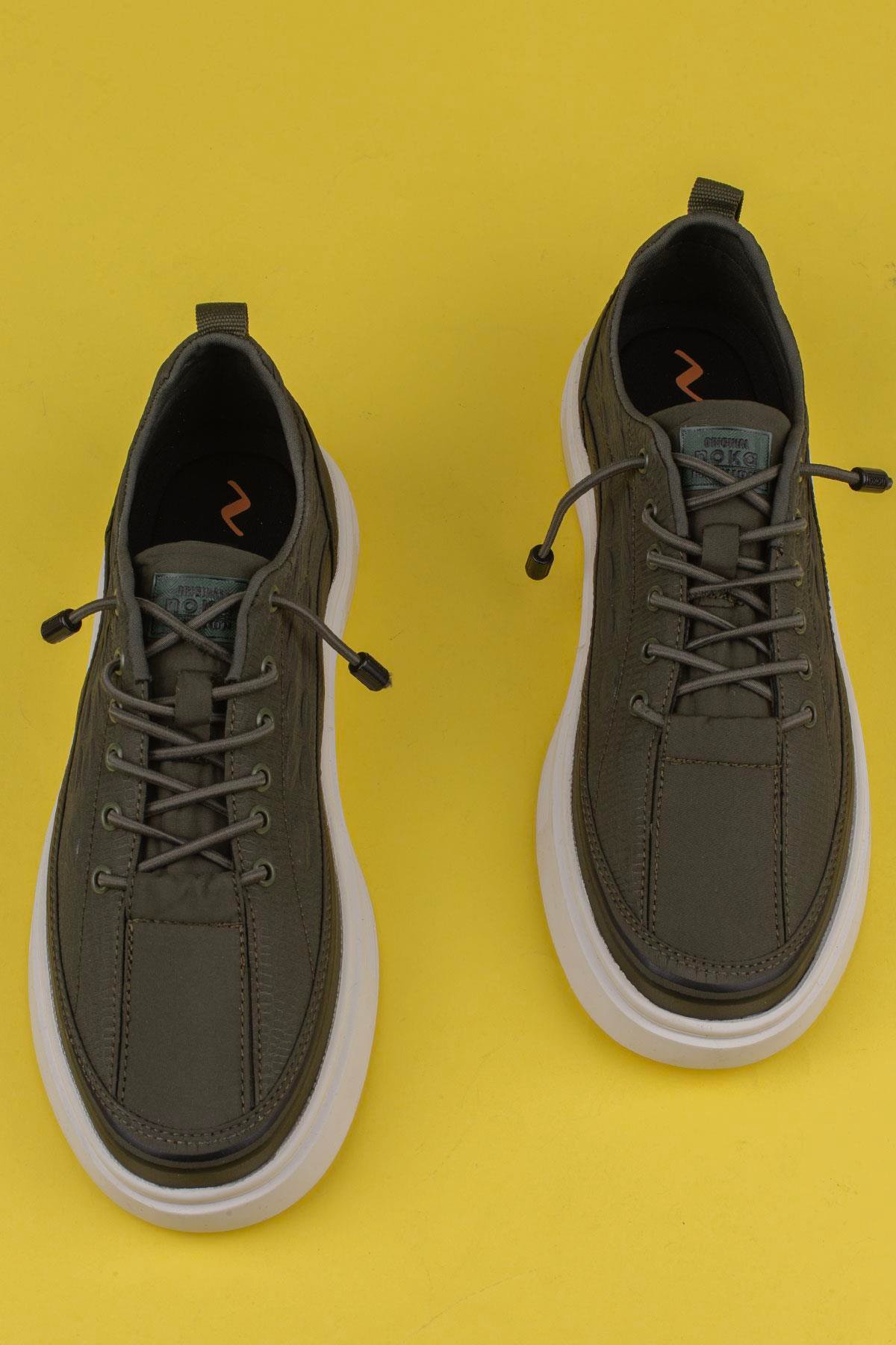 M2S Yeşil  Giza Lastikli Erkek Sneaker