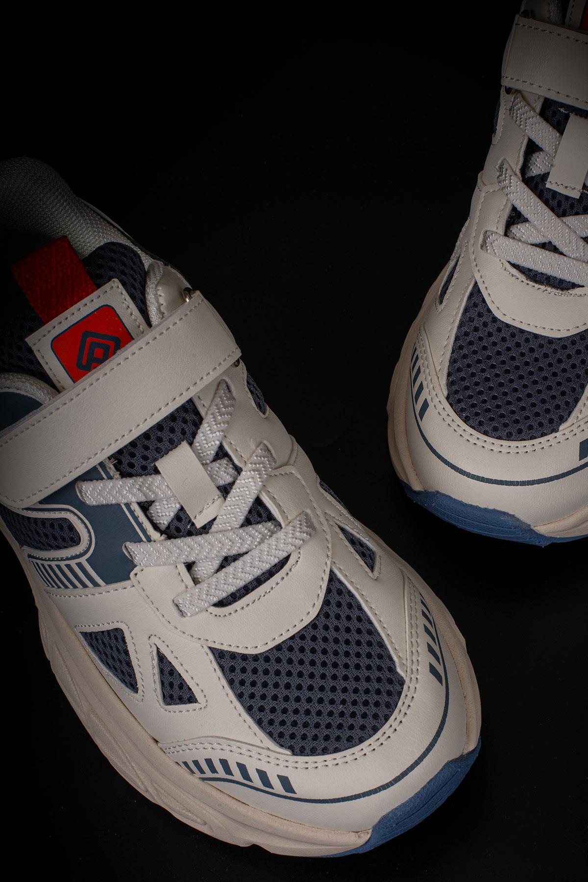 Pepino Krem  Kalın Kaymaz Taban Hafif Çocuk Sneaker