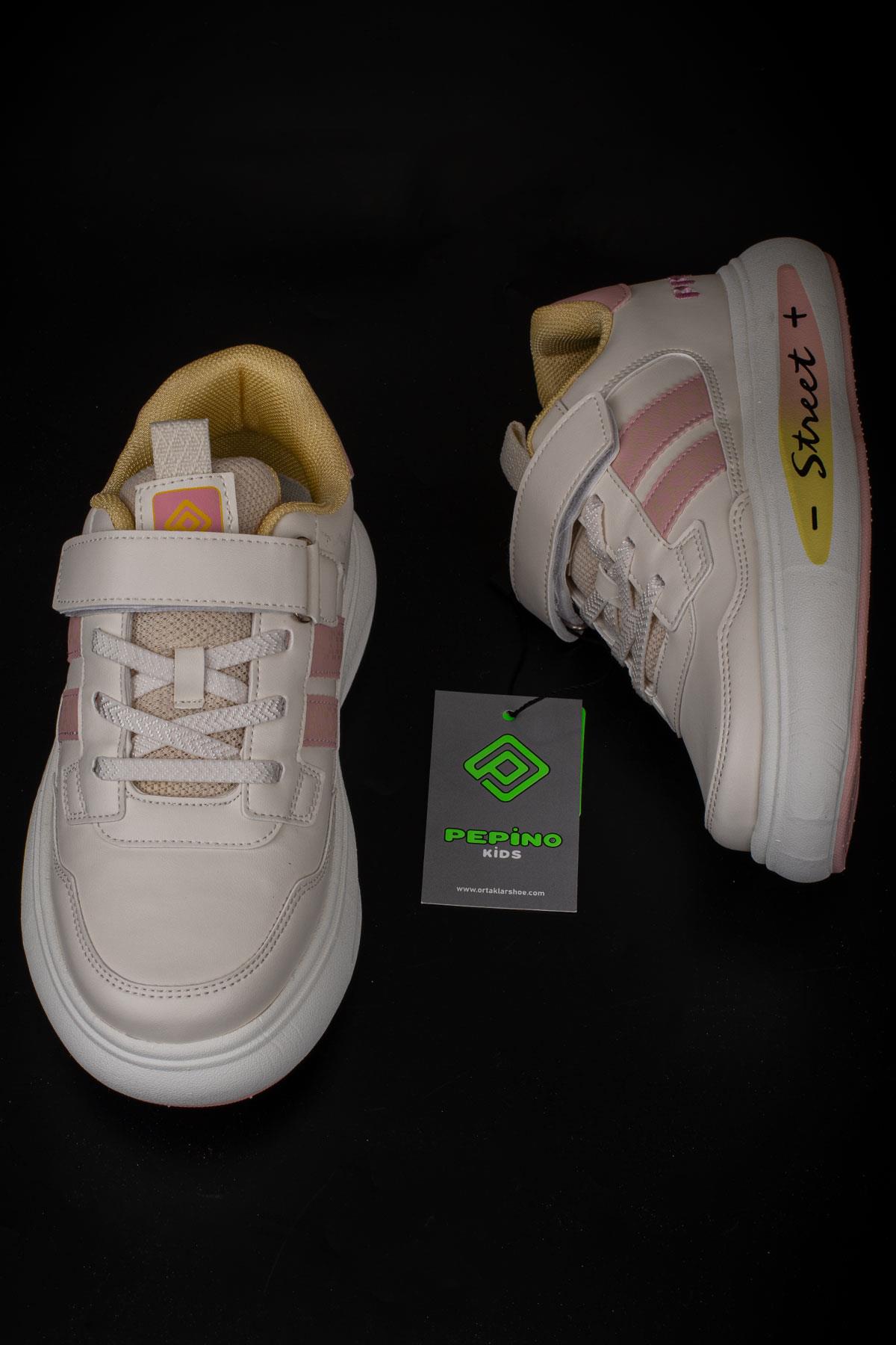 Pepino Krem  Street Unisex Çocuk Spor Ayakkabı
