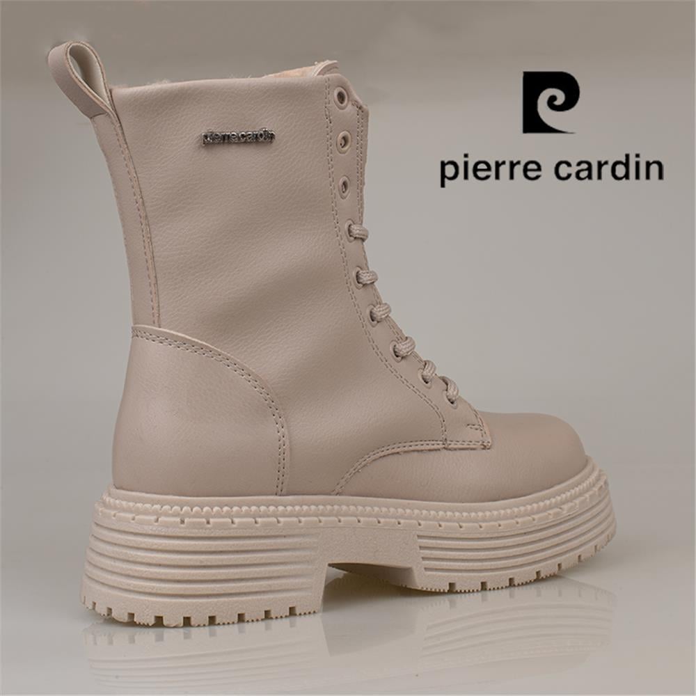 Pierre Cardin Krem  Kauçuk Taban Kadın Postal Bot