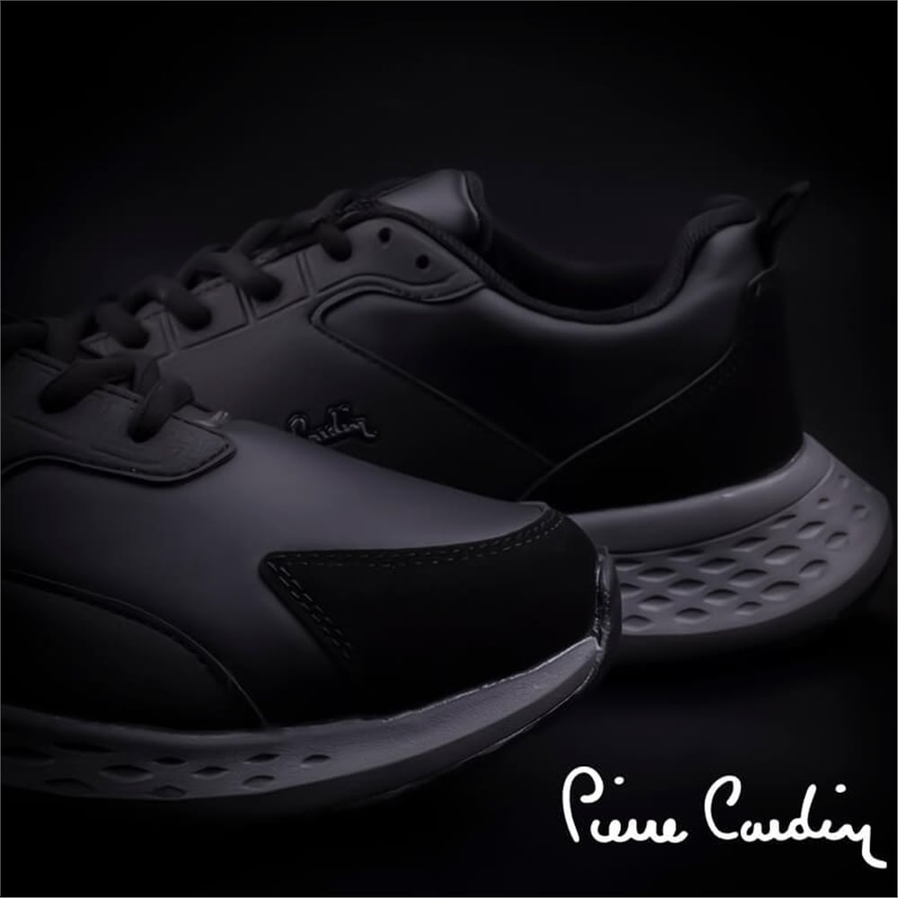 Pierre Cardin Siyah Erkek Confortable Suni Deri Spor Ayakkabı