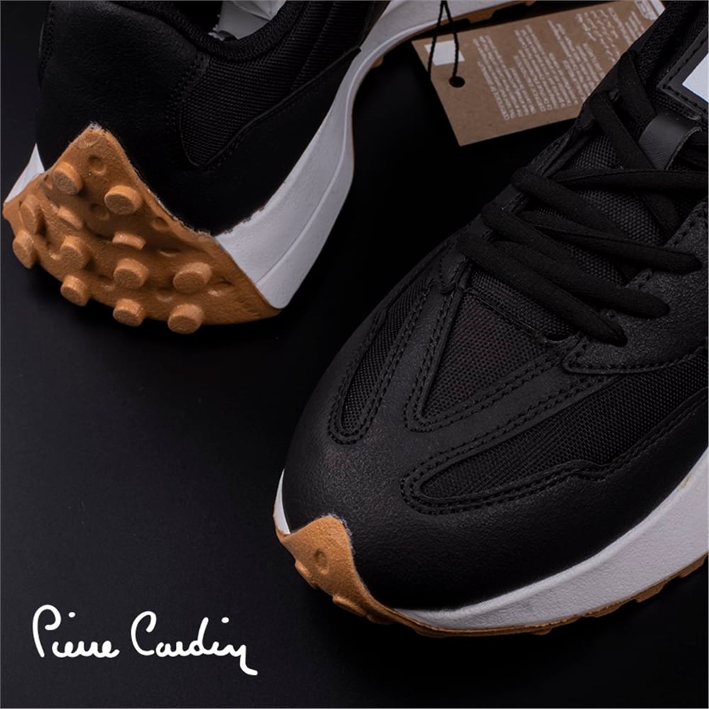 Pierre Cardin Siyah Erkek Moca Kauçuk Spor Ayakkabı