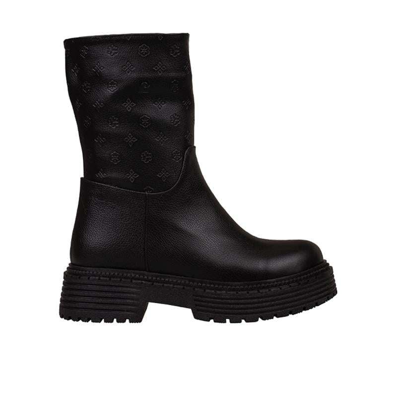 Pierre Cardin Siyah  Kadın Logolu Casual Bot
