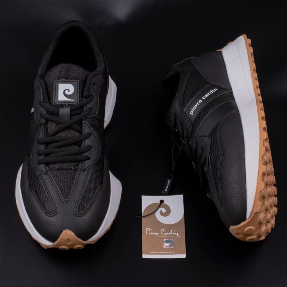 Pierre Cardin Siyah Moca Kauçuk Unisex Spor Ayakkabı