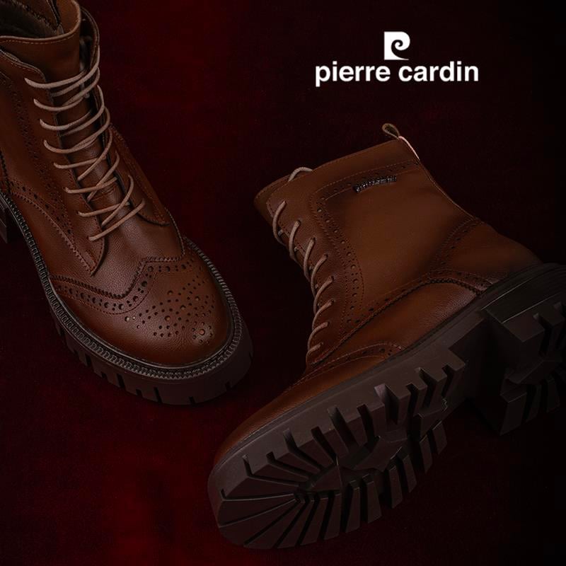 Pierre Cardin Taba  Lazer Kesim Kadın Casual Bot