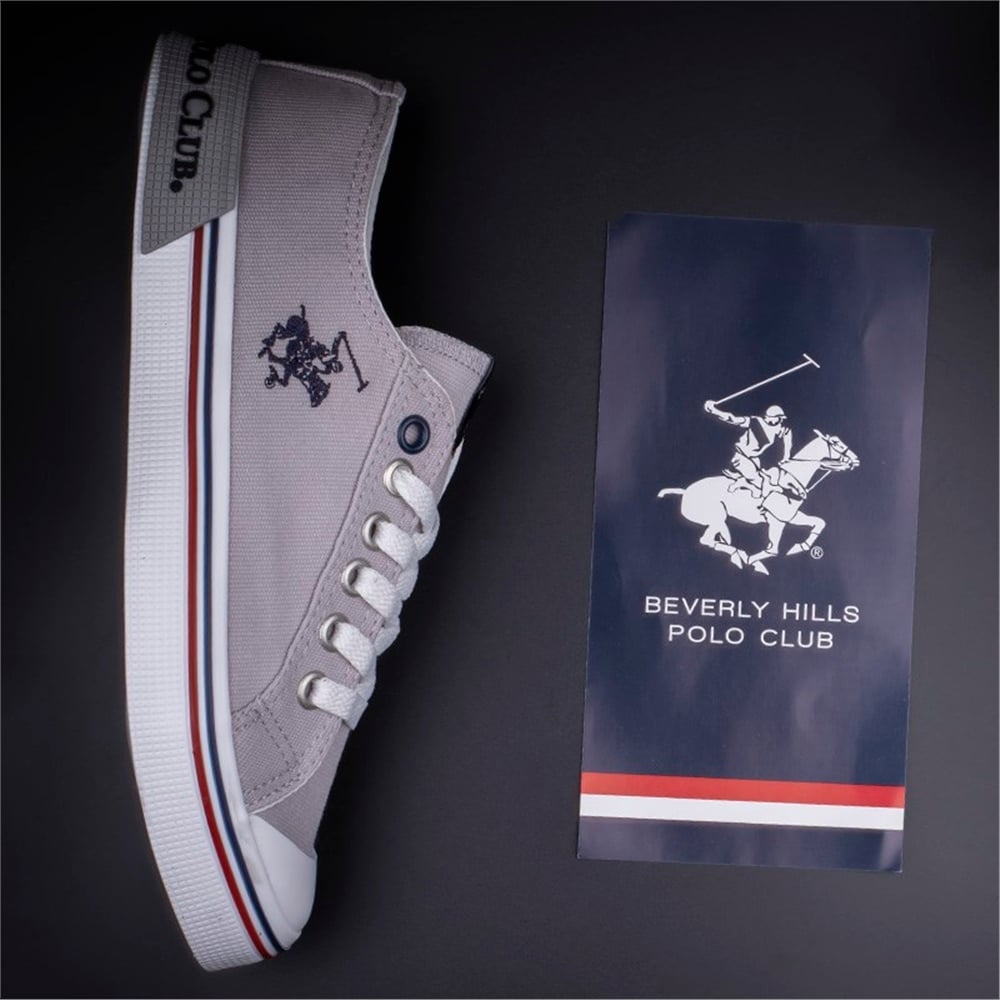 Polo Club Gri Erkek Kısa Keten Spor Ayakkabı