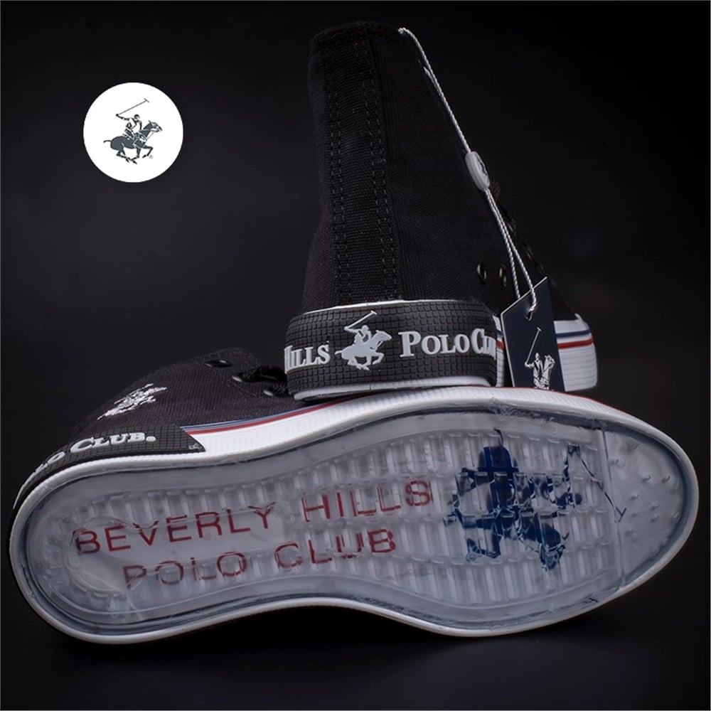 Polo Club Siyah Unisex Uzun Keten Spor Ayakkabı