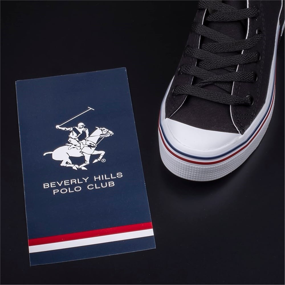 Polo Club Siyah Unisex Uzun Keten Spor Ayakkabı