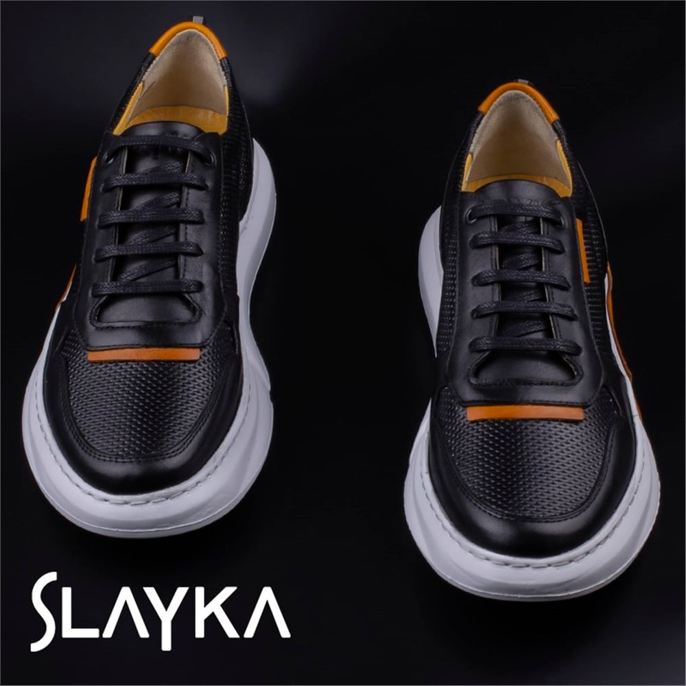 Slayka Siyah Erkek Soft Casual Füme Ayakkabı