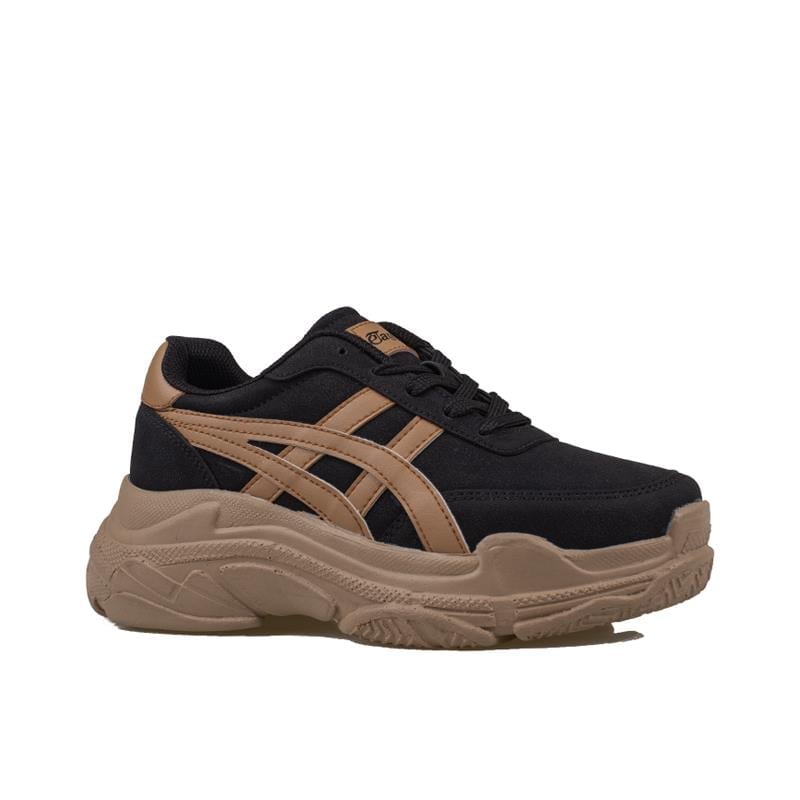 Tayger Siyah  Kalın Taban Kadın Sneaker