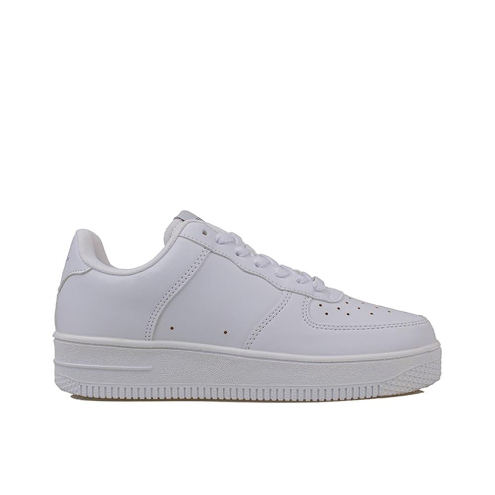 Trend Adımlar Beyaz  Force Memory Foam Tabanlı Mevsimlik Unisex Sneaker