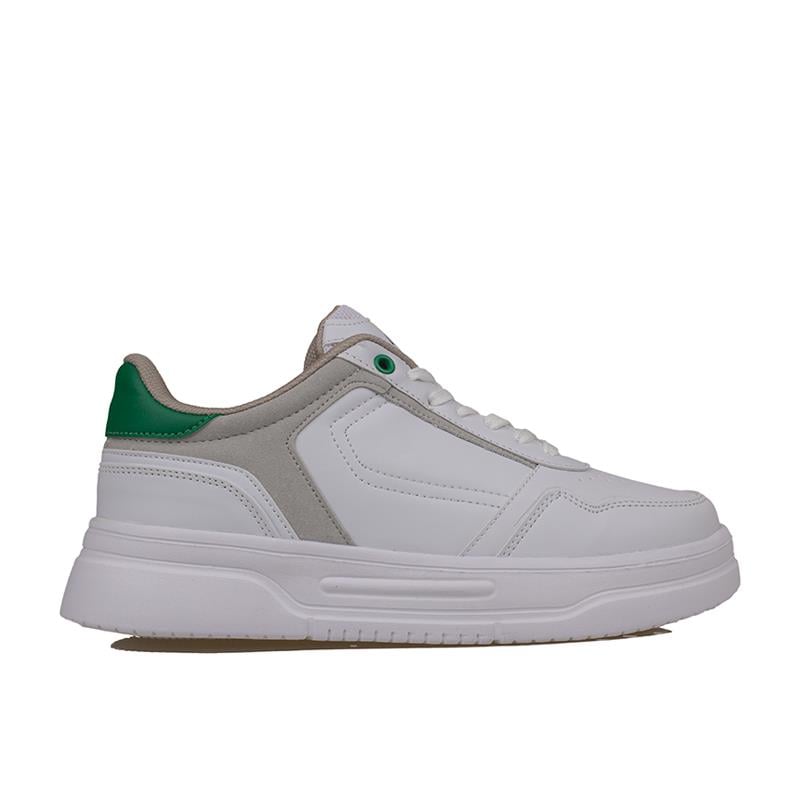 Trend Adımlar Beyaz  Kalın Taban Erkek Sneaker