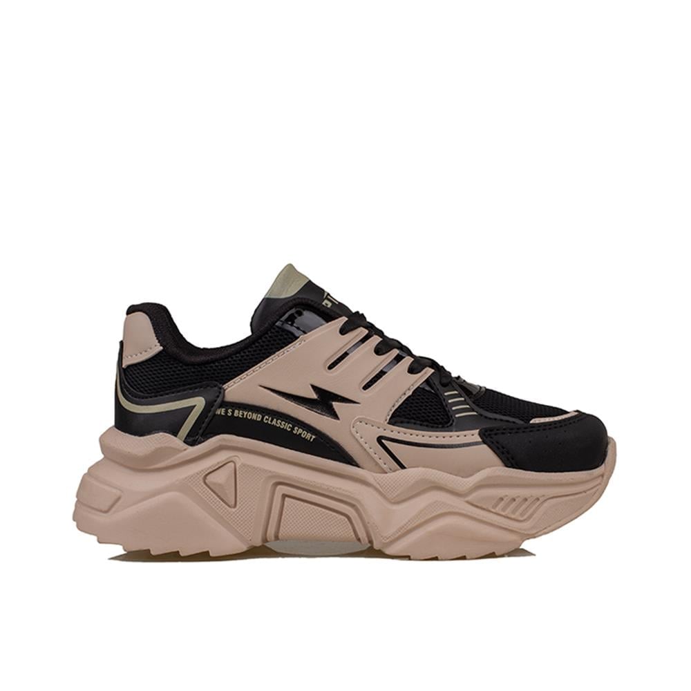 Trend Adımlar Kahverengi  Enerjik Kalın Taban Kadın Sneaker