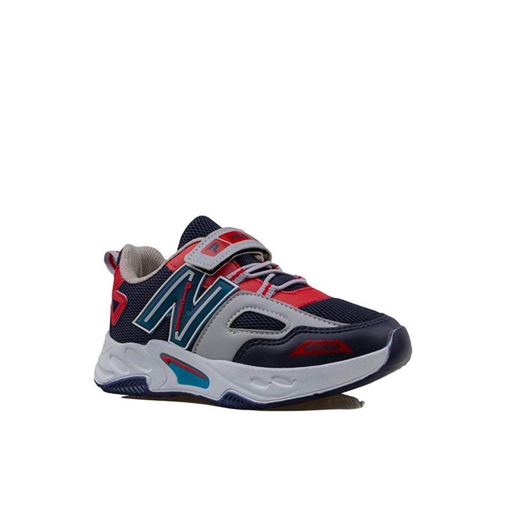 Trend Adımlar Lacivert  Renkli Dokulu Unisex Çocuk New Force Spor Ayakkabı