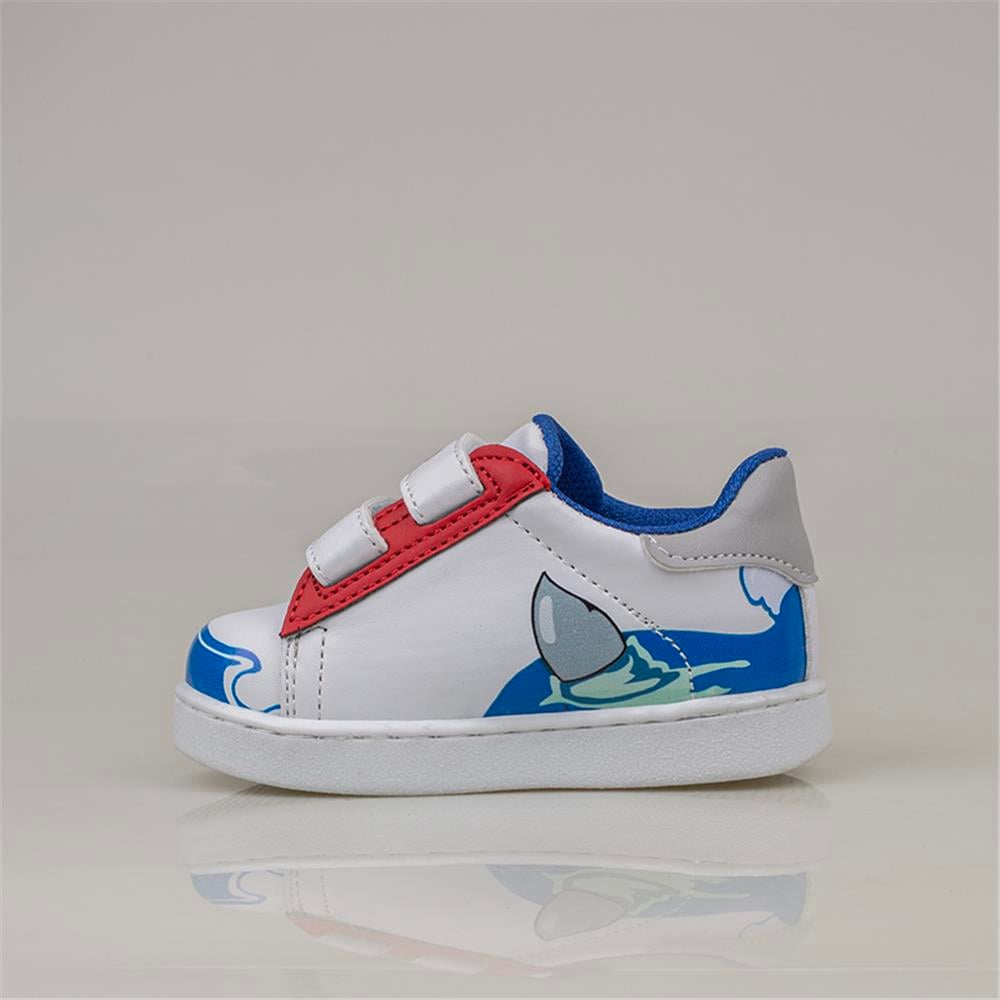 Trend Adımlar Mavi  Cute Monster Işıklı İlk Adım Bebe Sneaker