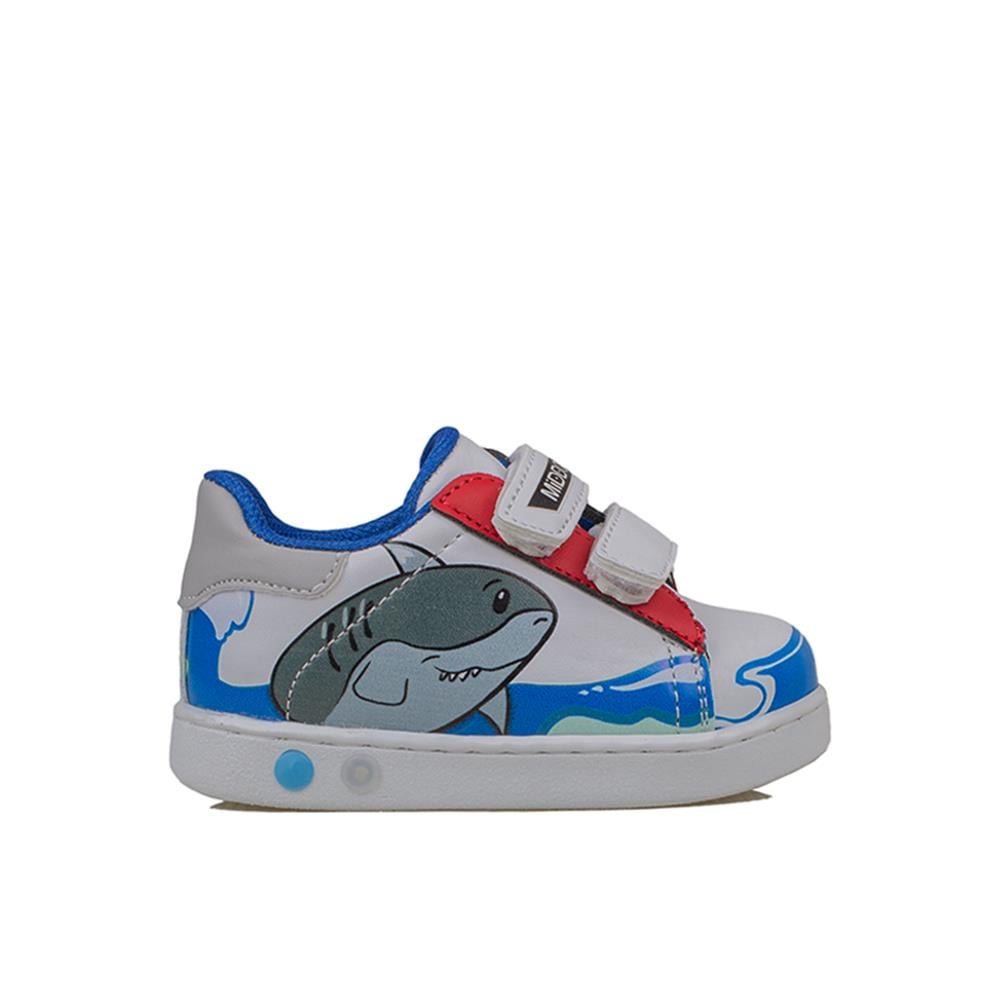 Trend Adımlar Mavi  Cute Monster Işıklı İlk Adım Bebe Sneaker