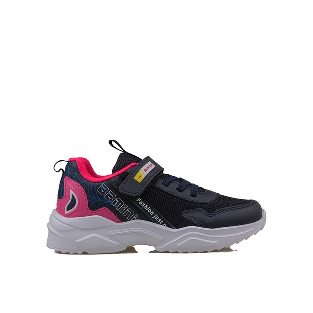 Trend Adımlar Pembe  Kalın Hafif Comfortable Unisex Çocuk Sneaker