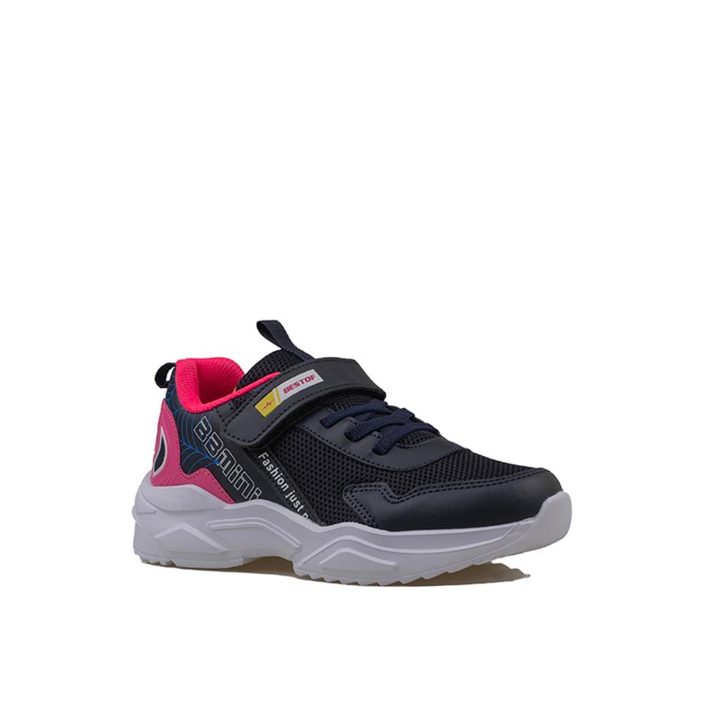 Trend Adımlar Pembe  Kalın Hafif Comfortable Unisex Çocuk Sneaker