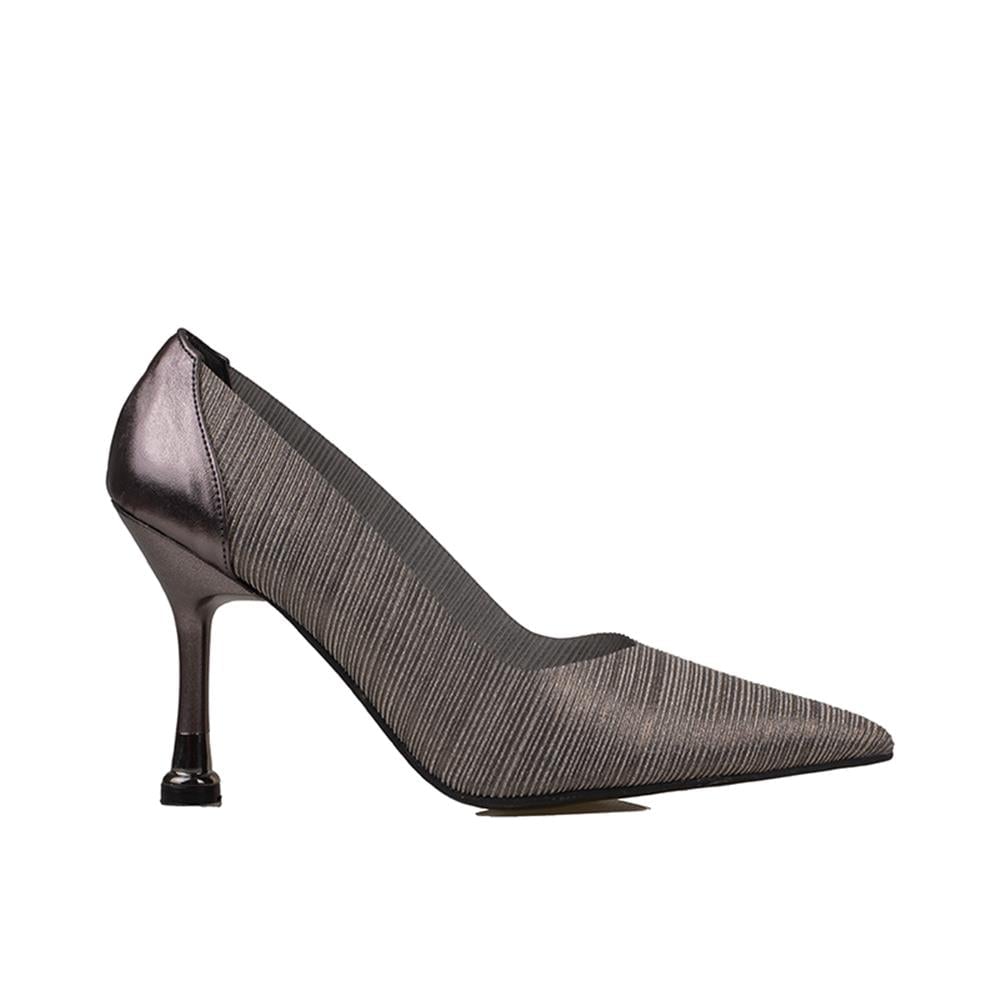 Trend Adımlar Platin  Crystal Glam Kadın Şeffaf Sim Kaplama Stiletto