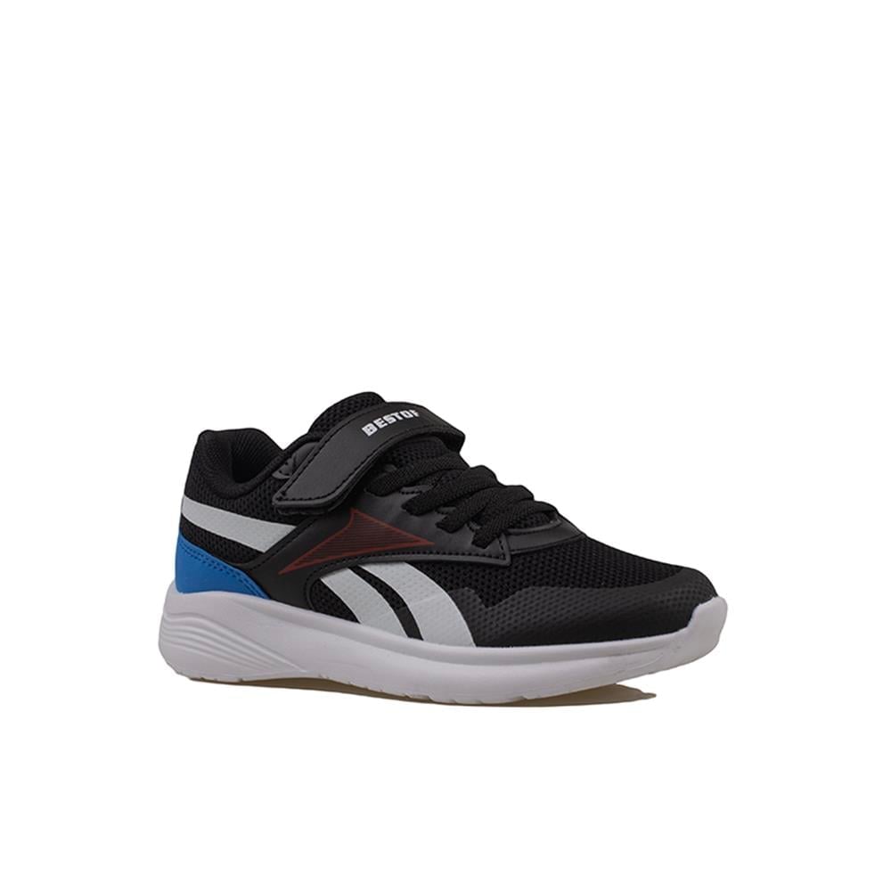 Trend Adımlar Siyah-Beyaz  Comfortable İç Destekli Erkek Çocuk Sneaker