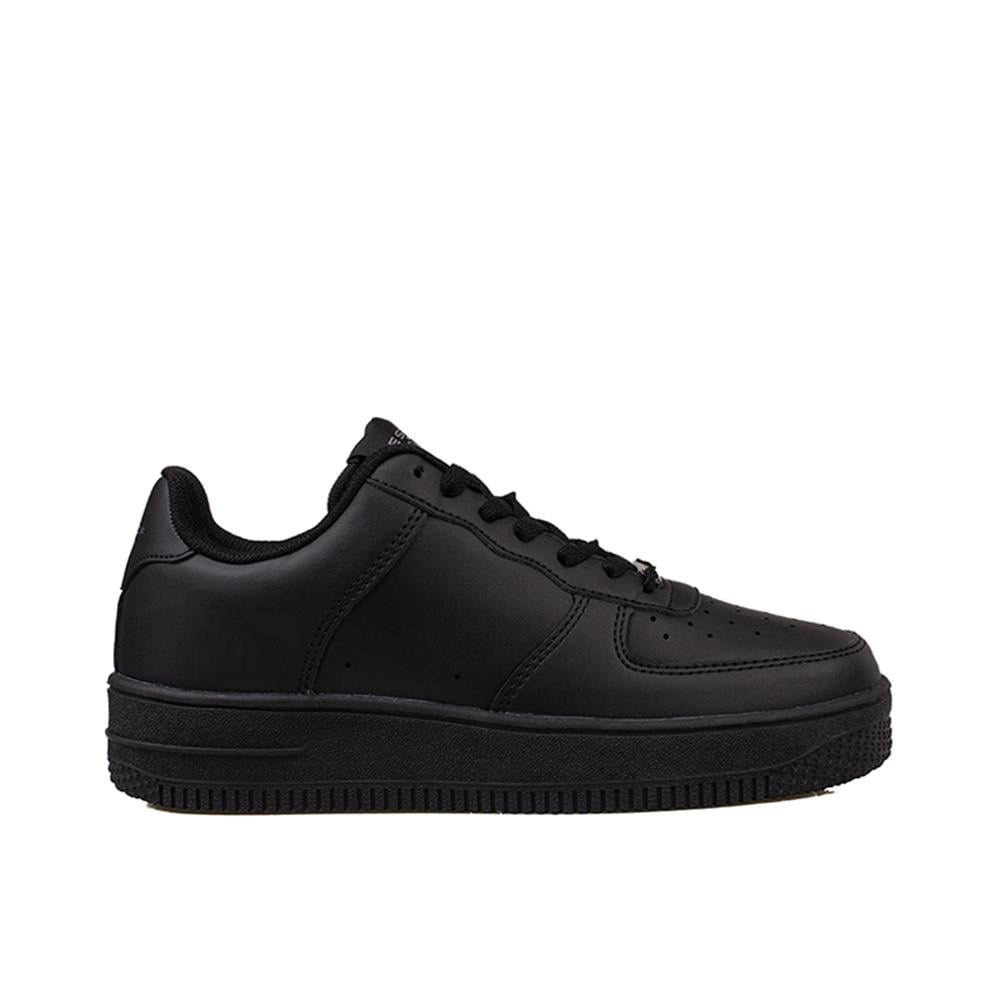 Trend Adımlar Siyah  Force Memory Foam Tabanlı Mevsimlik Unisex Sneaker