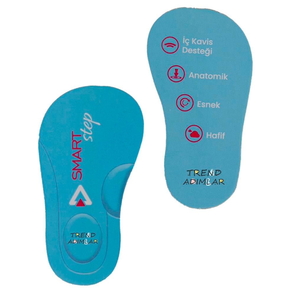 Trend Adımlar Turuncu  Cırt Cırtlı Unisex Çocuk Spor Ayakkabı