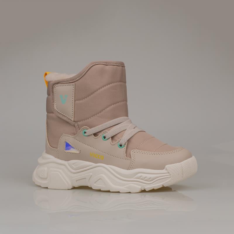 Vicco Bej  Fit Unisex Çocuk İçi Yünlü Karbotu