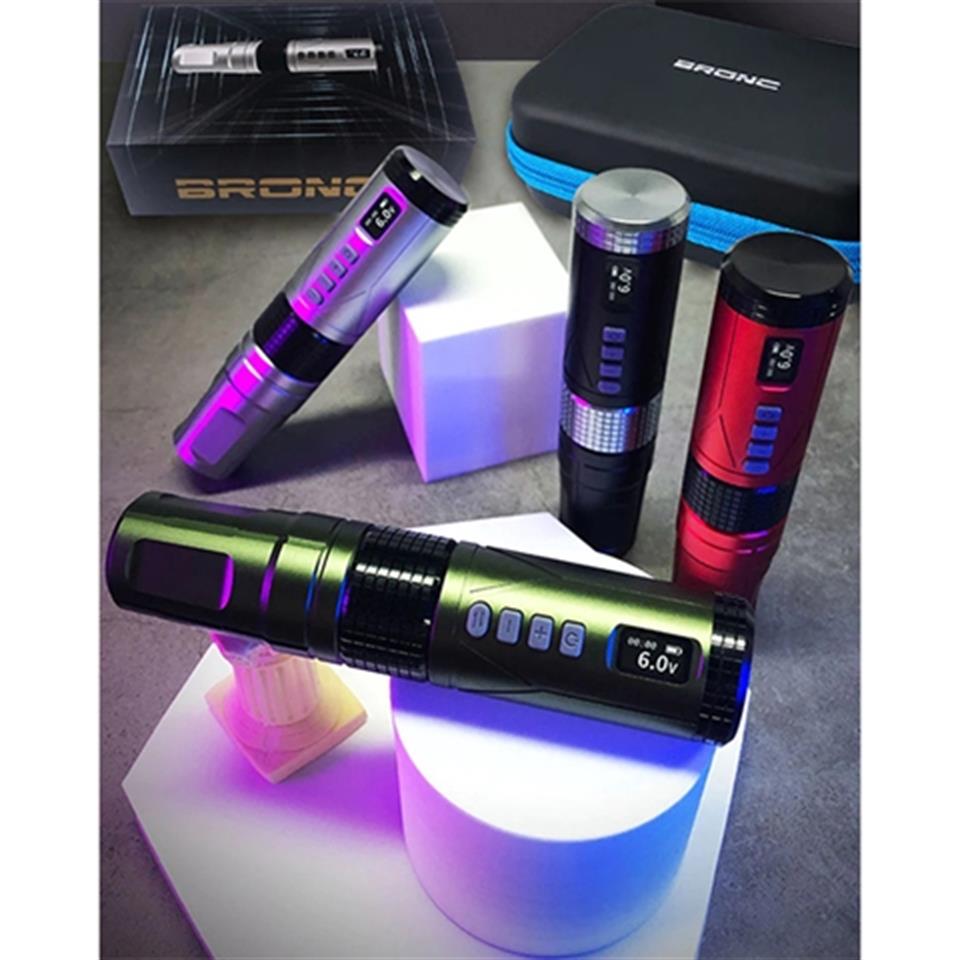 BRONC WIRELESS TATTOO PEN V8 4.0 Stroke Black