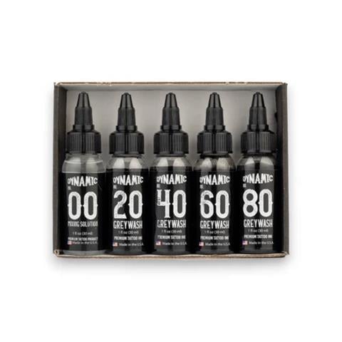 Dynamic Greywash 5'li Tattoo Ink - 1 oz