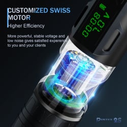 EZ P2S Wireless Battery Tattoo Pen 3.5 mm Stroke - Green