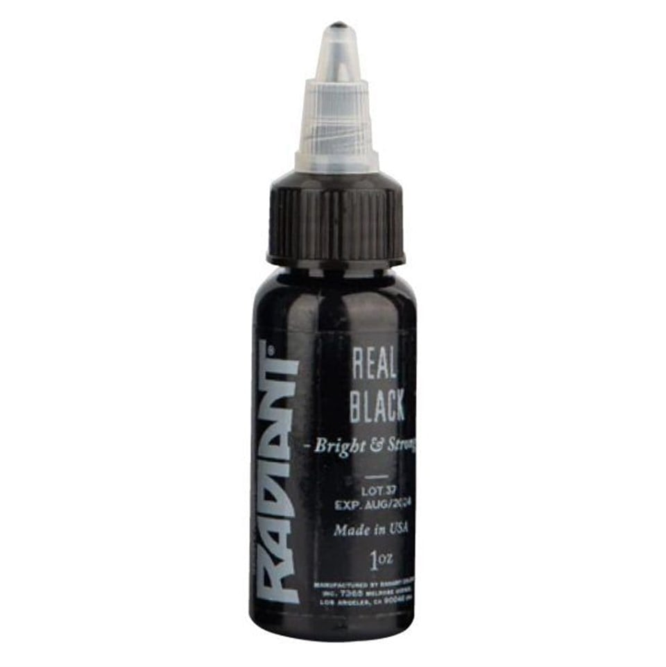 Real Black - Radiant Tattoo Dövme Boyası - 1oz/30ml