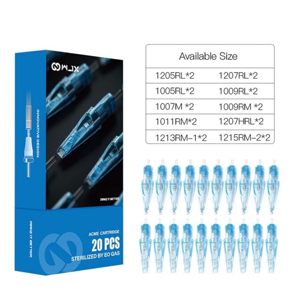 WJX Cartridges - 1027 RM-1 Long Taper - Kartuş Dövme İğnesi