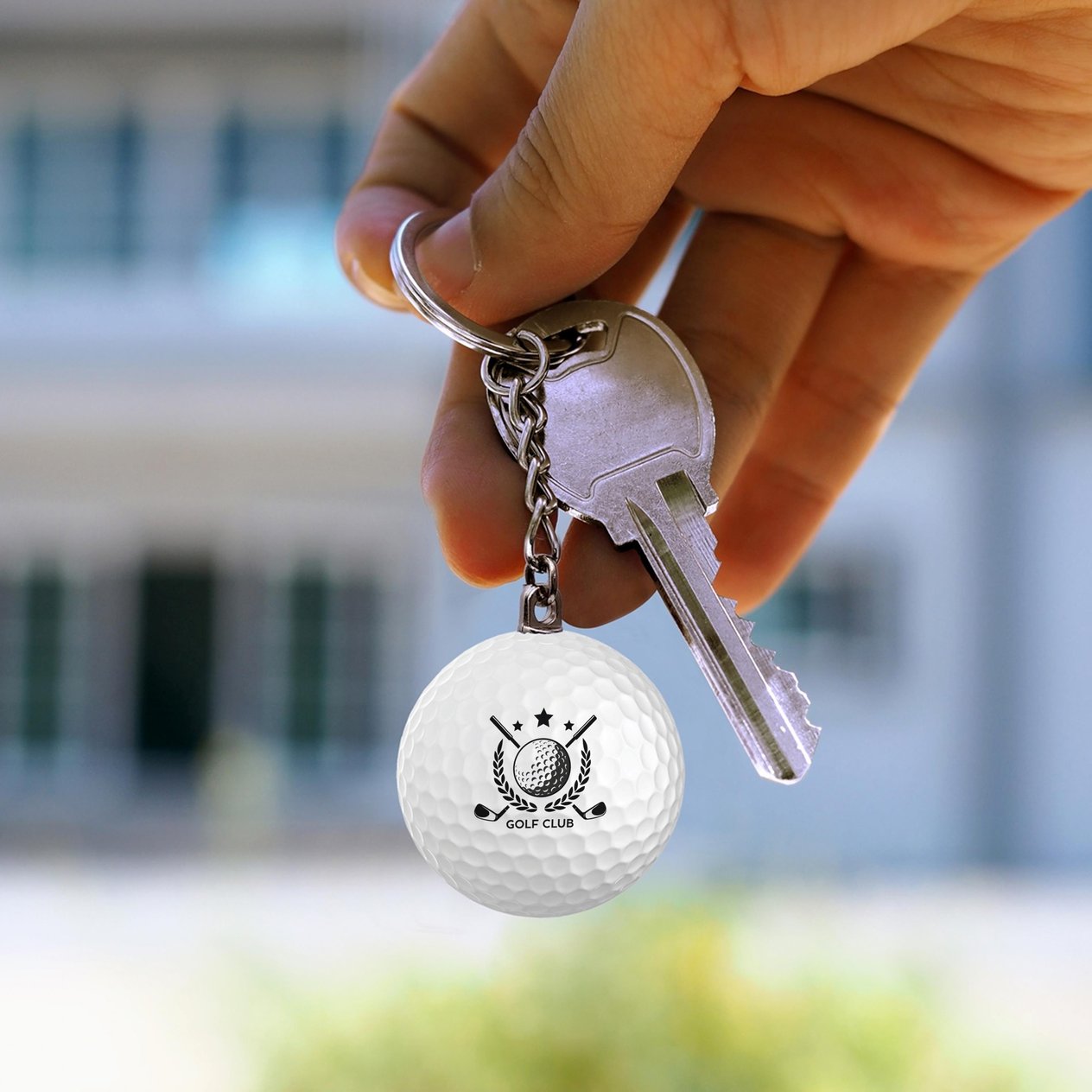 GFA0006Zek Upp Zekupp Golf Topu Anahtarlık, El Yapımı Anahtarlık, Hediyelik Anahtarlık